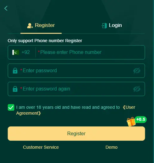 2go game register